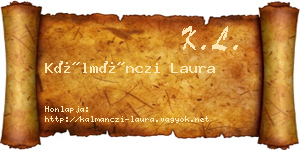 Kálmánczi Laura névjegykártya